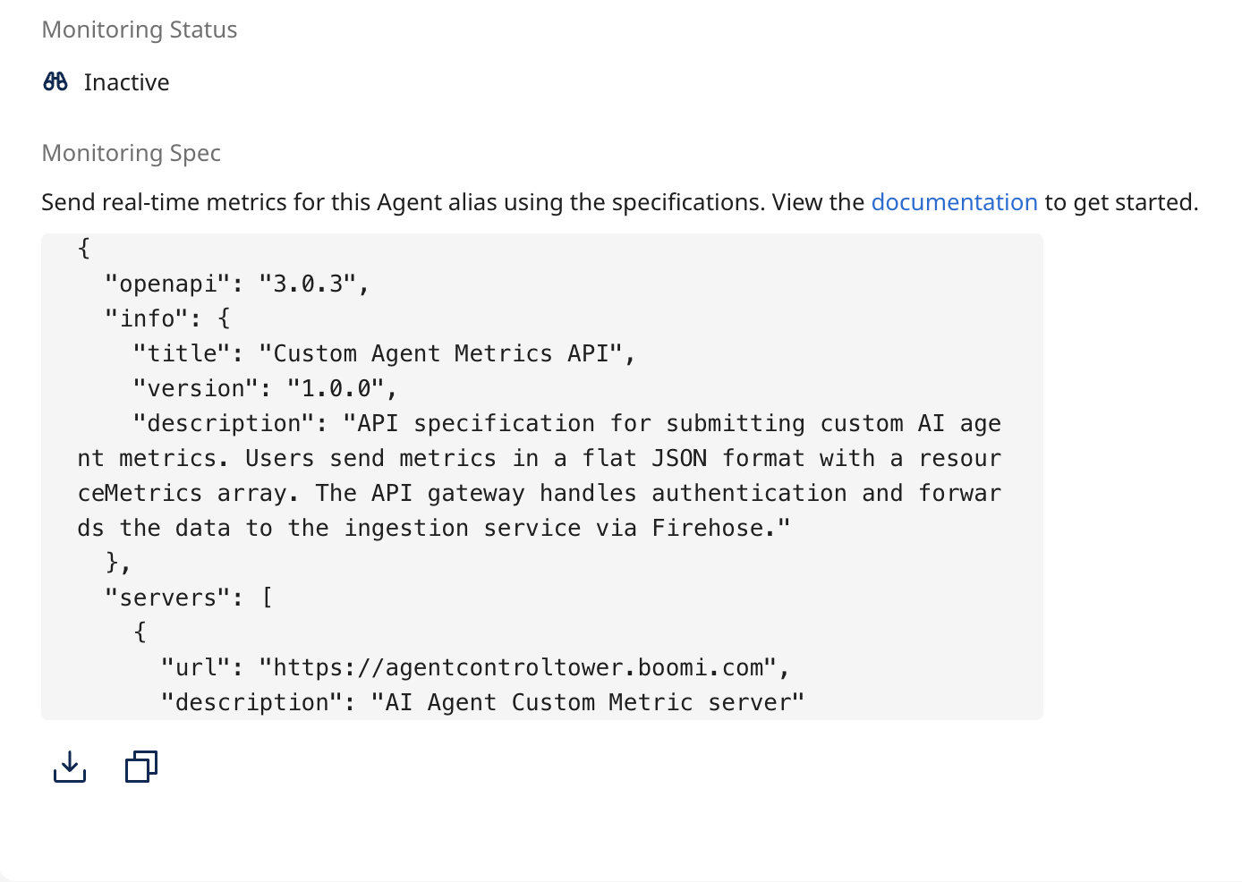 Monitoring Spec