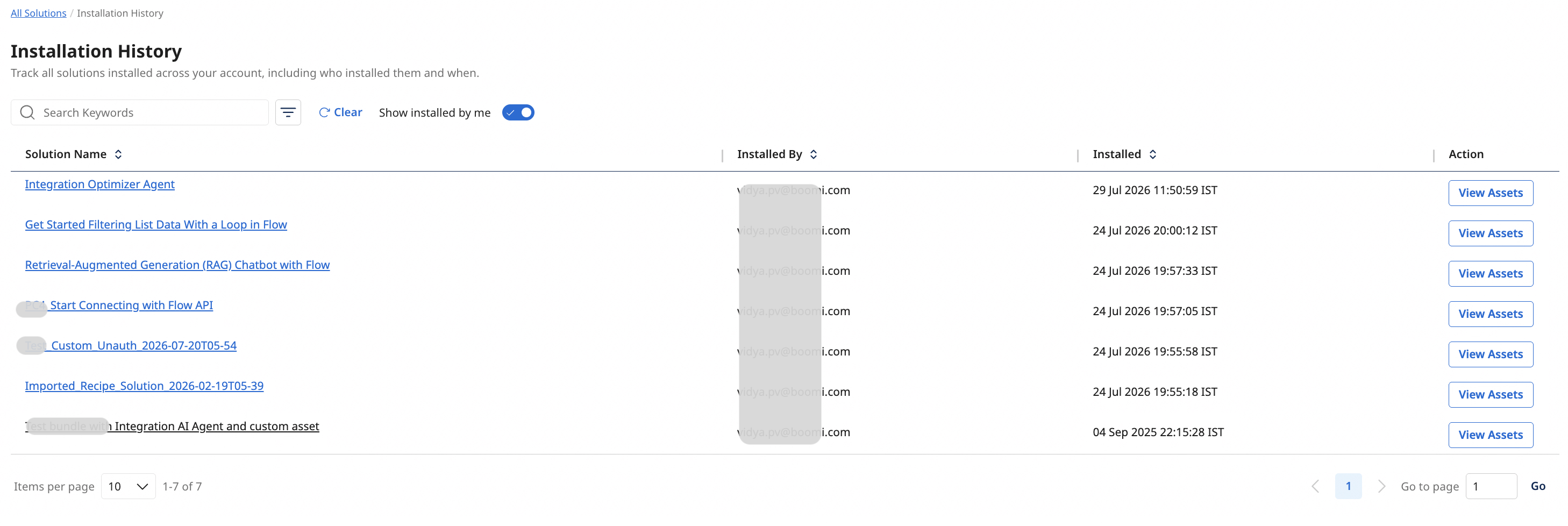 Discover Install History