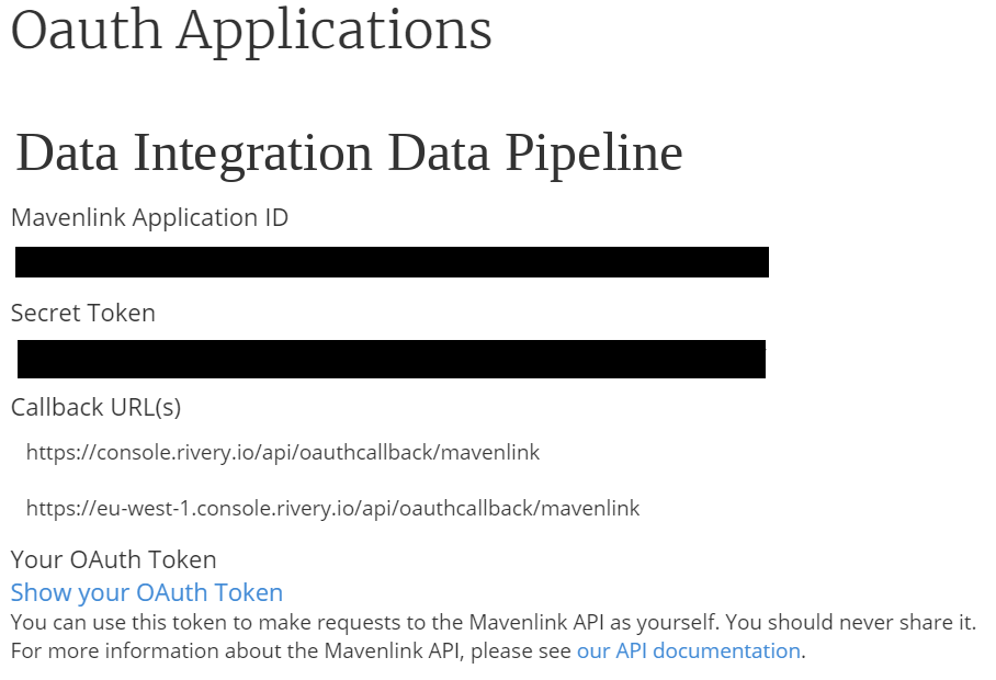 Scroll down to the Parameters box to find your Client