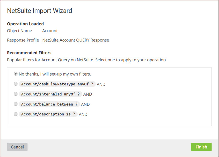 NetSuite Import Wizard
