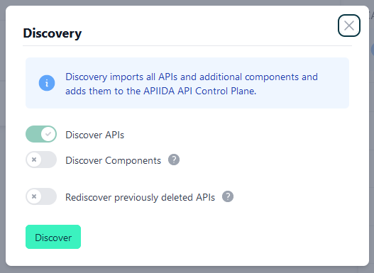 Administration Portal - Environments - Discover