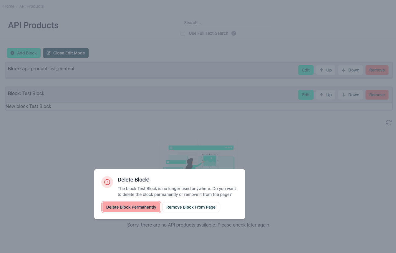 CMS - Dev Portal - Remove or delete - 02