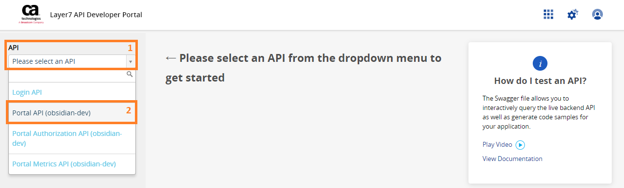 How to Layer 7 - Select the Portal API