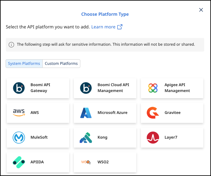 Choose Platform Type