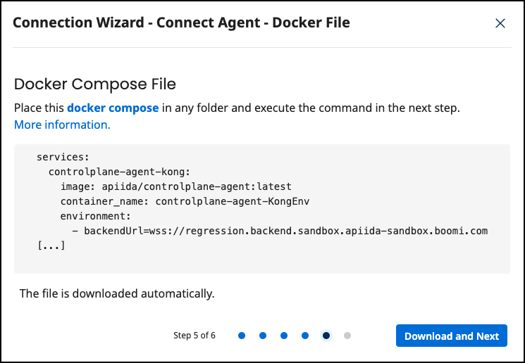 How to - Connection Wizard - Docker file