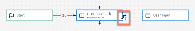 Hover over the first step until the pointer changes to a hand icon