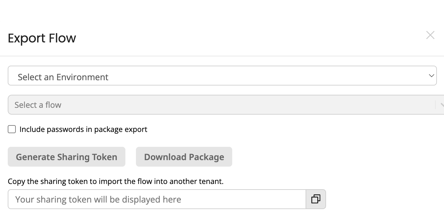 Export page