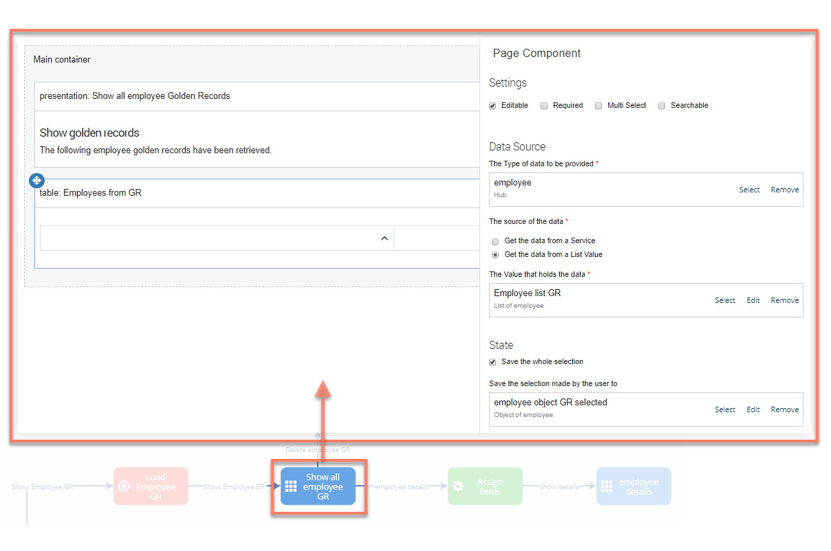 load golden records into a table