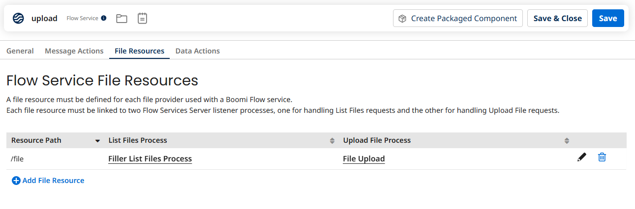 Flow Service File Resources