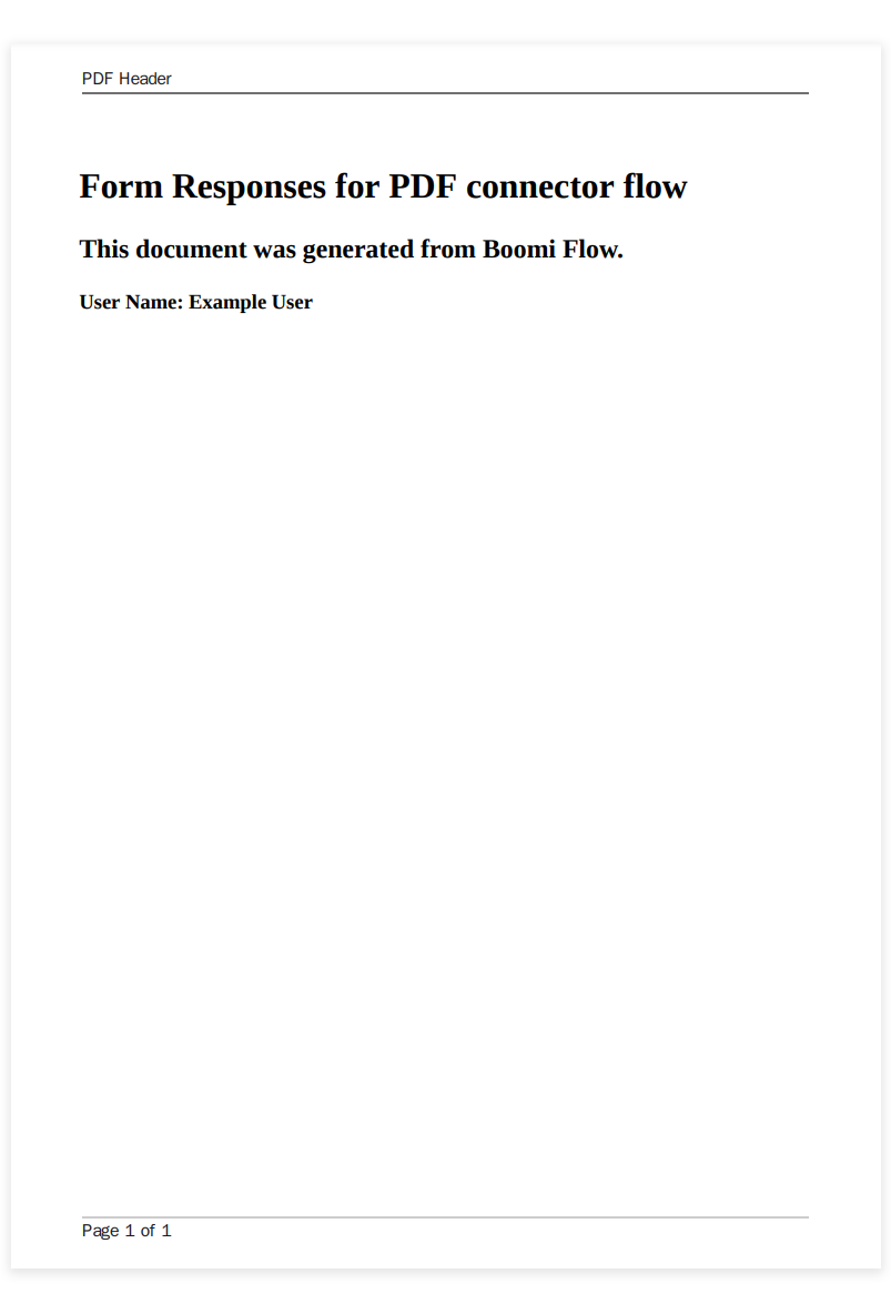 The generated PDF