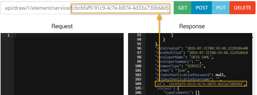 SAML connector id