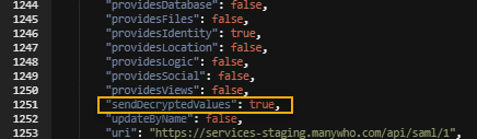 sendDecryptedValues