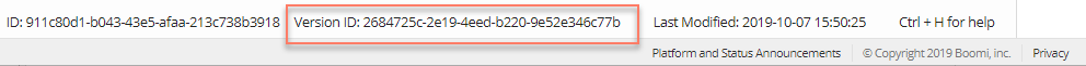 The Flow Version ID value