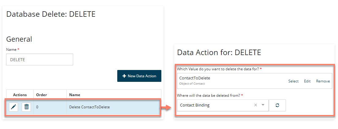 Deleting data