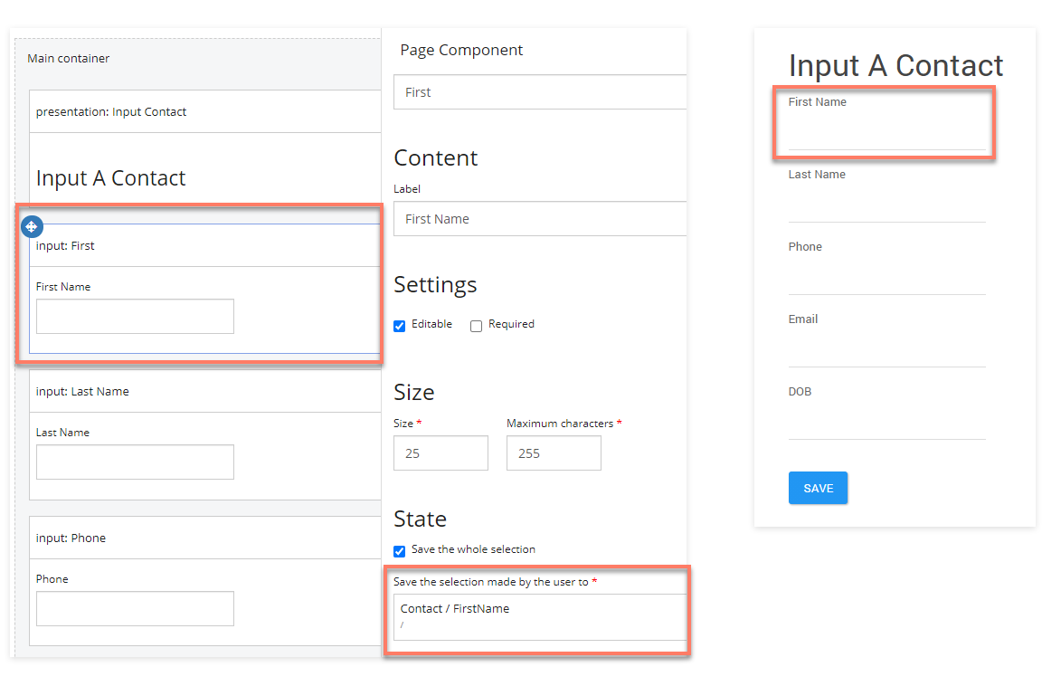 Input data