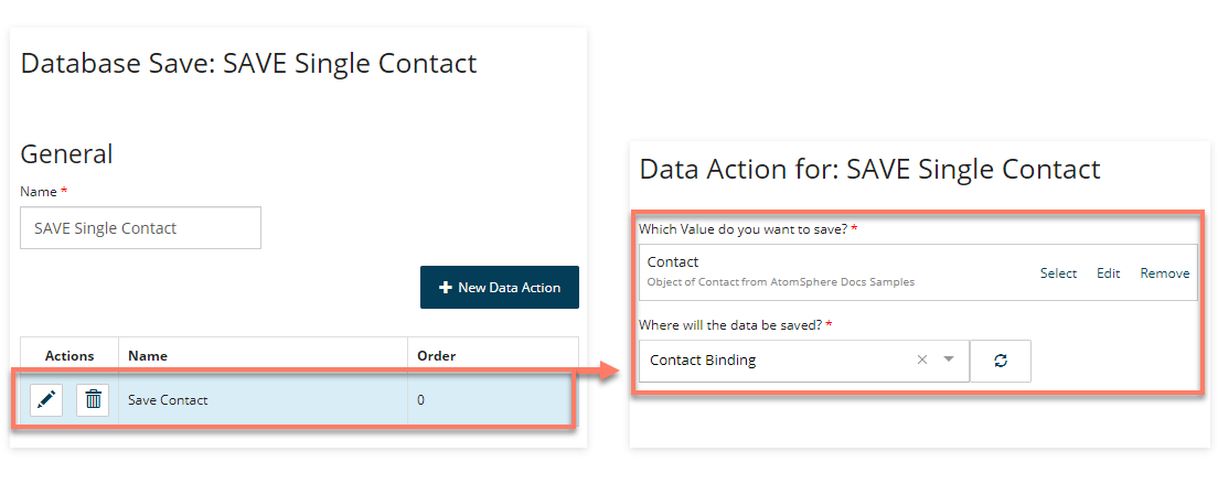 Saving data