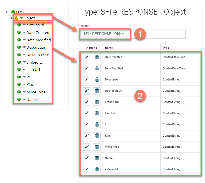 Flow Service File Resource types