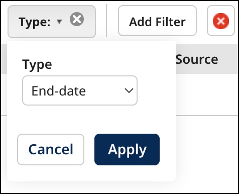 Filtering bulk processing requests by type